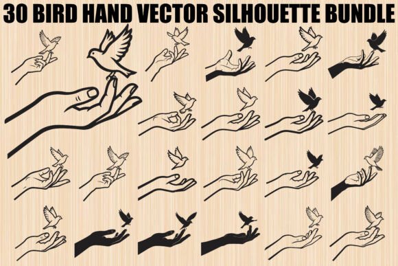 Bird Hand Design Bundle: Graphics & Illustrations for Editorial Impact