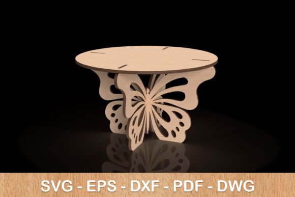 Butterfly Plant Pot Stand SVG Laser Cut