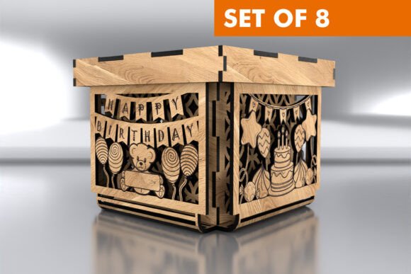 Celebration Gift Boxes: Laser Cutting Files for Boxes