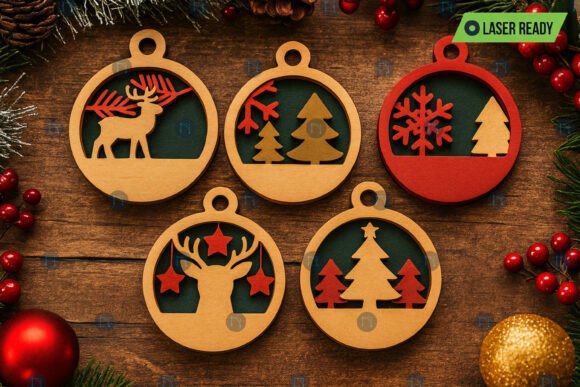 Christmas Decor Laser Cut SVG Bundle