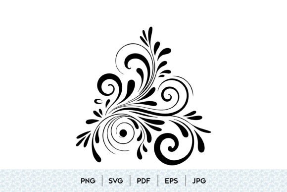 Decorative Flourish Corner SVG