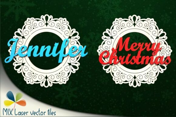 Editable Christmas Ornament SVG