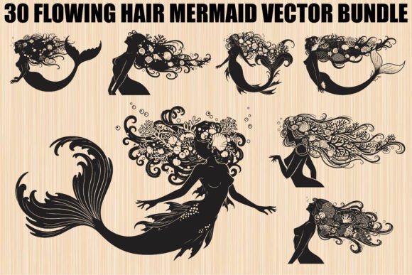 Fantasy Flowing Hair Mermaid Bundle
