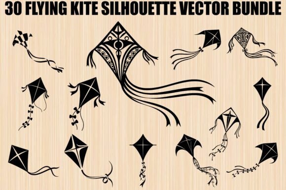 Flying Kite SVG Bundle: Graphics & Illustrations for Playful Editorial Design