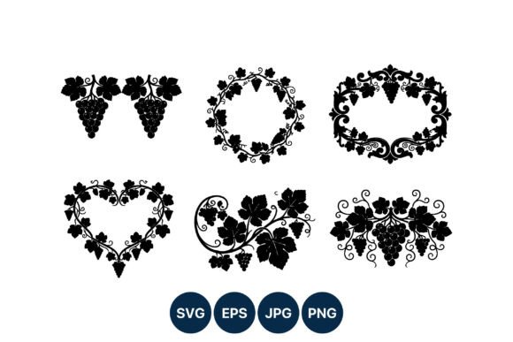 Grapevine Silhouette Vector Art: Premium Graphics & Illustrations