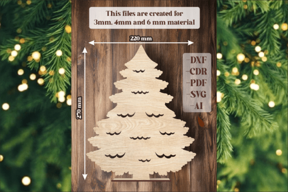 Laser Cut Christmas Tree Decor SVG: Winter Amp & Laser Cutting