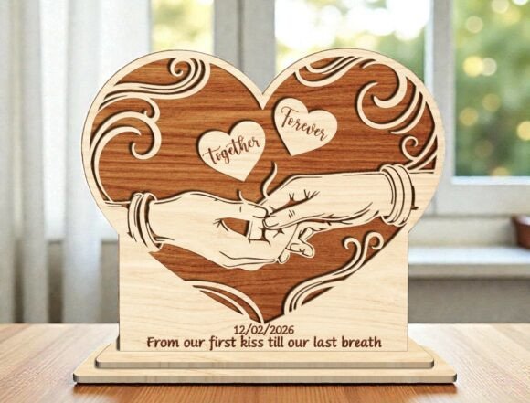 Together Forever Heart SVG: Laser Cutting & Valentine’s Day