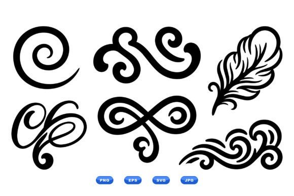 Vector Flourish Ornaments Pack: Graphics & Illustrations for Elegant Branding